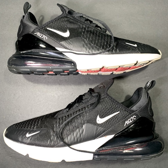 Nike Air Max 270 Men’s Sneakers Black White Sneakers Shoe Size- 10.5 - Picture 3 of 7